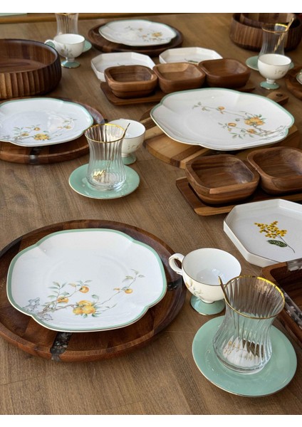 Kahvaltı Takımı Peachy 54 Parça 6 Kişilik modelleri