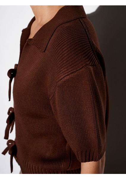 10809 Fiyonklu Triko Top-Kahve fırsatları