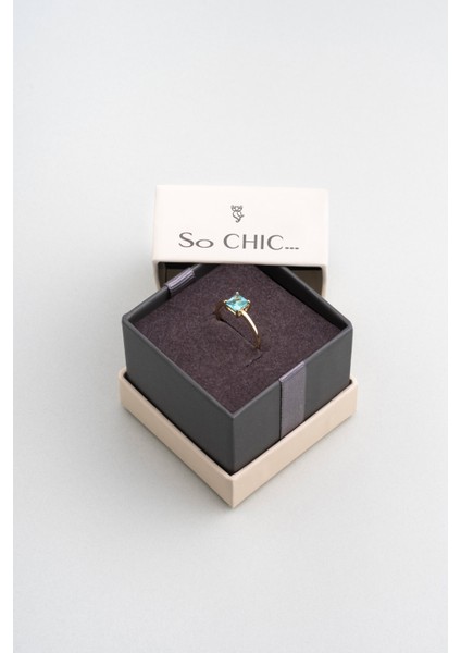 Mira 18 Ayar Sarı Altın Kaplama Gümüş Teştaş Yüzük indirimleri