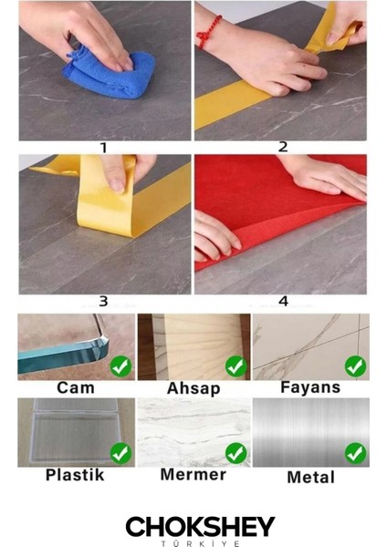 Halı Kilim Sabitleme Yapıştırma Kaydırmaz Çift Taraflı Bant 48mmx5mt - 4 Adet fırsatları