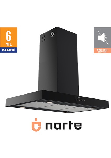 -HI30190B 90 cm Sıyah Ada Tipi Davlumbaz -6 Yıl Garantili -Yüksek Performans fiyatları