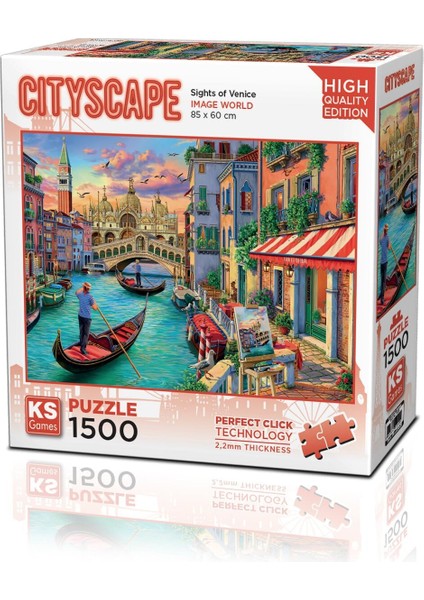 Sights Of Venice 1500 Parça Puzzle -Ks Puzzle