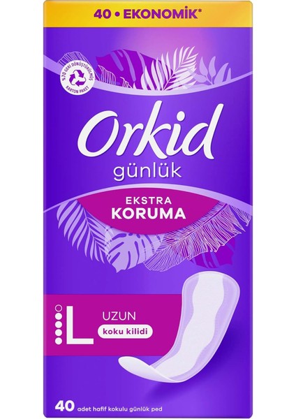 Orkıd Extra Koruma Uzun Günlük Ped 40 Adet fiyatları