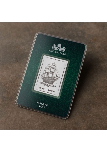 Maceranın ve Keşfin Simgesi Olan Gemi Temalı Hediyeye Özel 10 Gram 999 Ayar Gümüş KÜLÇESI-737