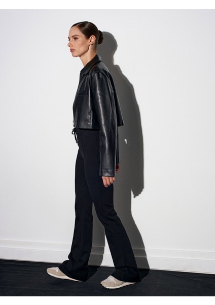 71891 Beli Lastikli Ispanyol Paça Eşofman-Siyah fiyatları