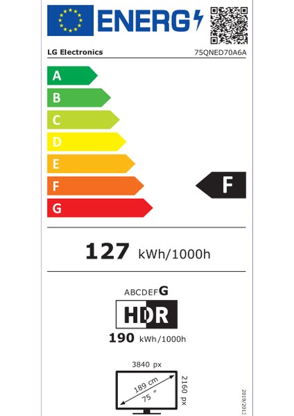 75QNED70A6A 75'' 189 Ekran Uydu Alıcılı 4K Ultra HD Smart QNED TV