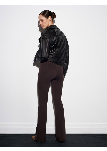 71891 Beli Lastikli Ispanyol Paça Eşofman-Koyu Kahve fiyatları