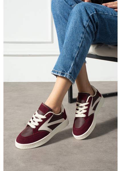 Kadın Bağcıklı Spor Ayakkabı Sneaker Günlük Okul 121NAV