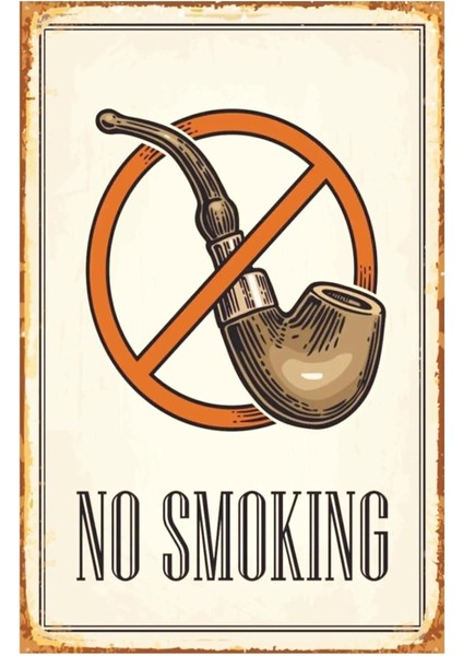 Kuşe Kağıt Duvar Posteri No Smoking Retro DRTR0109