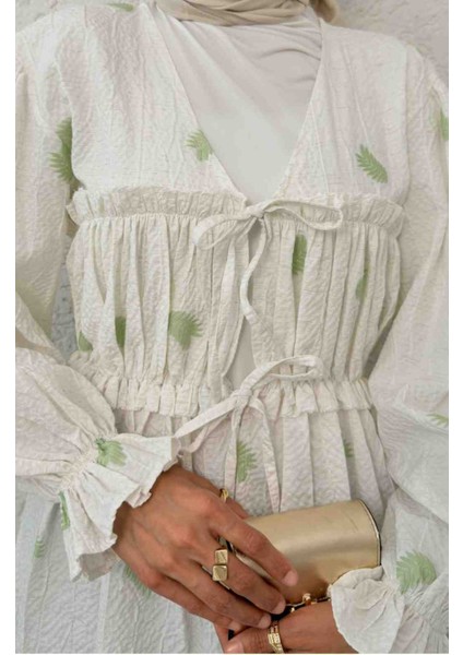 Palmiye Desenli Kimono fırsatları