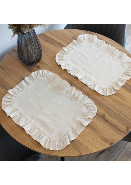 Keten Pamuk Amerikan Servisi 2 Li 35X45