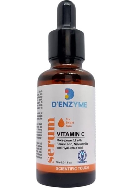 D&apos;enzyme Vitamin C Aydınlatıcı Serum-(Wıth Ferulıc Acıd, Nıacınamıde And Hyaluronıc Acıd) fiyatları
