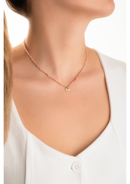 Deniz Kabuğu Figürlü Güneş Taşlı 42 cm 14 Ayar Altın Kolye fırsatları