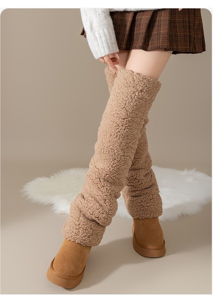 Kış Mercan Kadife Dizin Üzerinde Çorap Termal Çorap (Yurt Dışından) modelleri