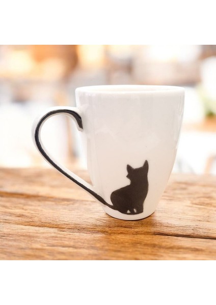 Siyah Kedi Desen Kupa