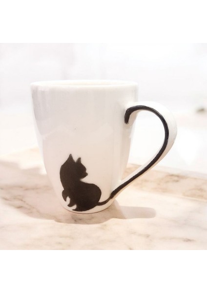 Siyah Kedi Desen Kupa fırsatları