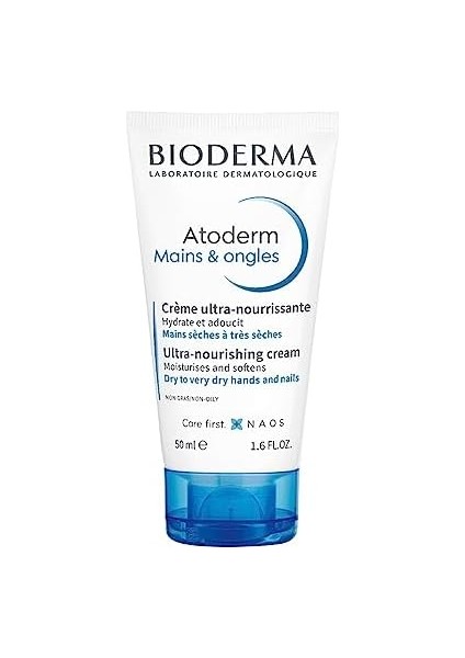 Bioderma Atoderm Hand & Nail Cream Kuru Ciltler Için El Kremi Shea Yağı Içeren Onarıcı ve Nemlendirici Bakım 50 ml