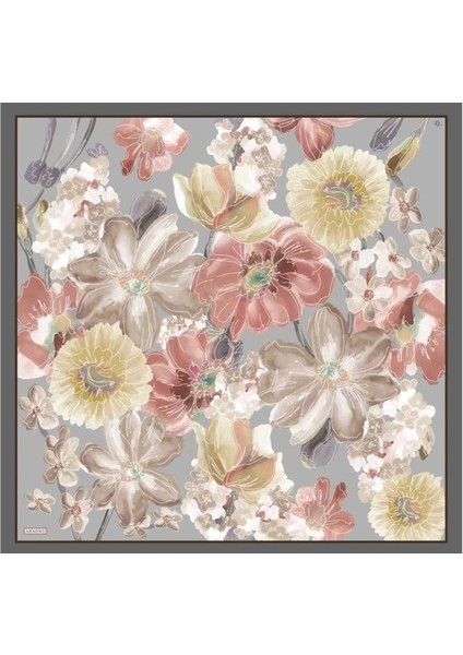 Armine Ipek Eşarp 2025 Yaz - 9318-34 Gri Füme Sura