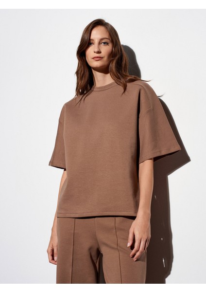 31975 Kısa Kollu Oversize T-Shirt-Vizon modelleri