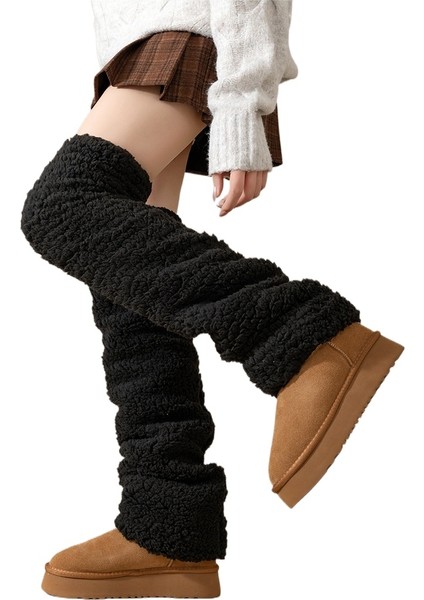 Kış Mercan Kadife Dizin Üzerinde Çorap Termal Çorap (Yurt Dışından)