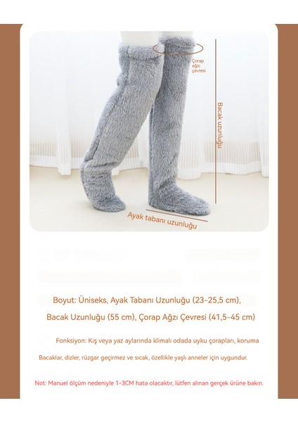 Kalınlaştırılmış Sıcak Diz Çorap Kapağı Sevimli Sıcak Çoraplar (Yurt Dışından) fiyatları
