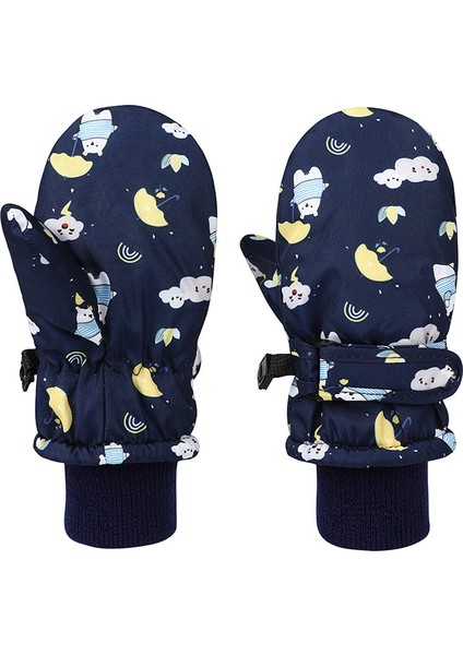 Kış Açık Kayak Artı Kadife Çocuk Eldivenleri (Yurt Dışından)