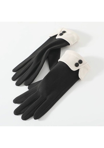 Sonbahar ve Kış Açık Bisiklet Anti-Soğuk Bayanlar Eldivenleri (Yurt Dışından)