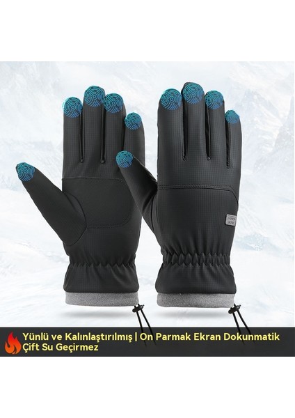 Sonbahar ve Kış Erkek Sıcak Artı Kadife Eldiven (Yurt Dışından) modelleri