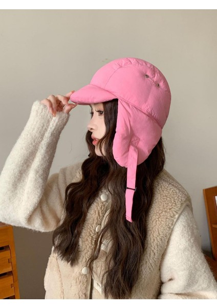 Kış Açık Bisiklet Sürme Kadın Kulak Koruyucu Şapka (Yurt Dışından) modelleri