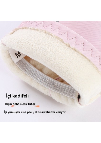 Açık Bisiklet Sürme Sıcak Plus Kadife Kadın Eldivenleri (Yurt Dışından) indirimleri