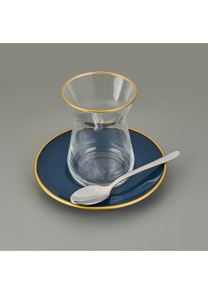 Sultan Sade 6'lı Çay Kaşığı - Gri - 11,5 cm modelleri