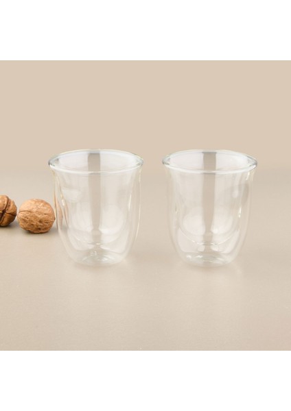 Double Wall 2'li Bardak - Şeffaf - 200 ml fiyatları