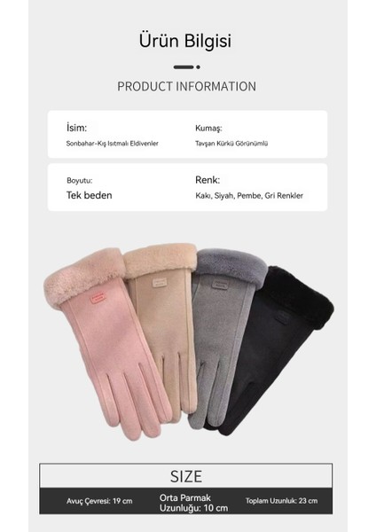 Kadın Eldiveni, Polar Isıtmalı, Soğuktan Koruyan Bisiklet Eldiveni (Yurt Dışından) modelleri