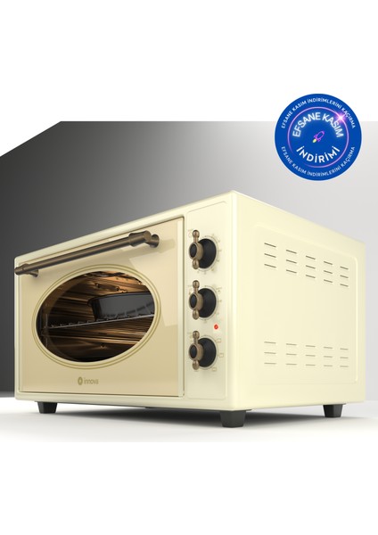 Rustik Midi Fırın 45 Litre Yoğurt Fonksiyonlu Çift Camlı