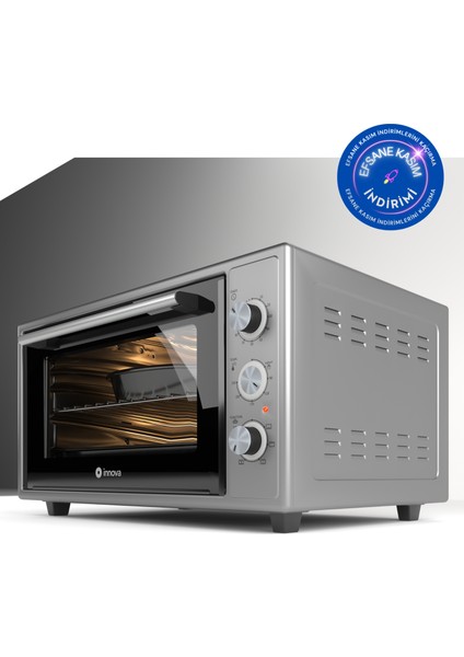 Midi Fırın 45 Litre Pop Up Yoğurt Fonksiyonlu Çift Camlı