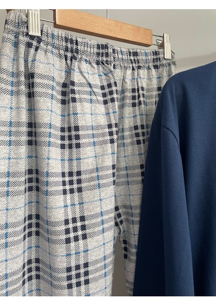 Süprem Ince Mevsimlik Ekose Erkek Pijama Takımı fırsatları