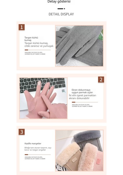 Kadın Eldiveni, Polar Isıtmalı, Soğuktan Koruyan Bisiklet Eldiveni (Yurt Dışından) fırsatları