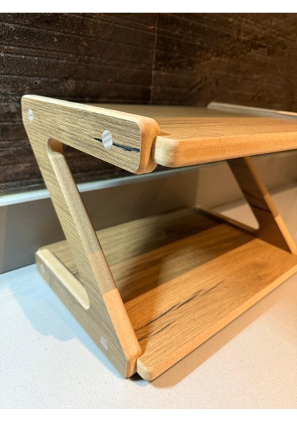 Lüks Ahşap Mutfak Tezgah Rafı 38X27X25, Estetik Raf, Çok Kullanışlı Raf, Baharatlık, Bardaklık fırsatları