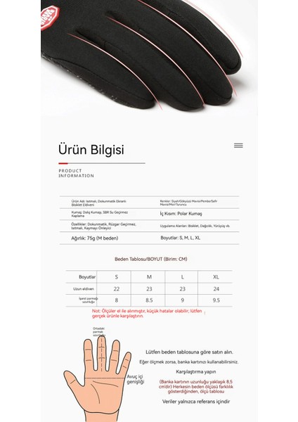 USB Isıtmalı, Yünlü, Rüzgar Geçirmez ve Su Geçirmez Dış Mekan Eldiveni (Yurt Dışından) fiyatları