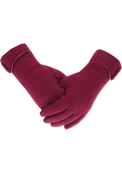 Kışlık Kore Tarzı Kadife Içlikli, Ters Dönmeyen Isıtıcı Eldiven (Yurt Dışından)