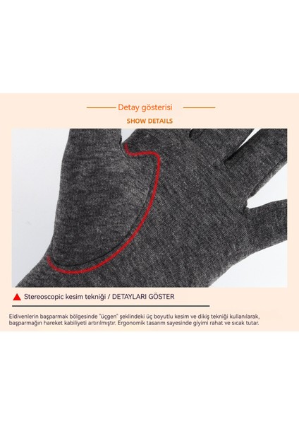 Kışlık Kore Tarzı Kadife Içlikli, Ters Dönmeyen Isıtıcı Eldiven (Yurt Dışından) fiyatları