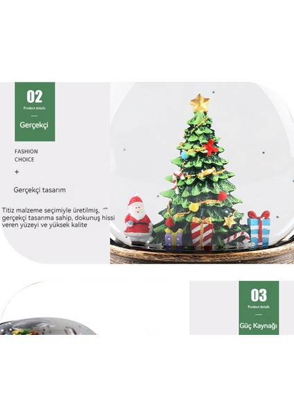 Noel Müzik Kutusu Kristal Küre Yaşlı Adam Ağaç Işıkları (Yurt Dışından) fırsatları