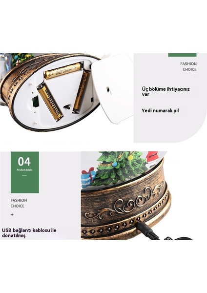 Noel Müzik Kutusu Kristal Küre Yaşlı Adam Ağaç Işıkları (Yurt Dışından) indirimleri