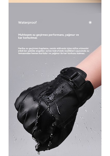 Kış Rüzgar ve Soğuk Geçirmez Su Geçirmez Bisiklet Motosiklet Artı Kadife Kalınlaştırılmış Sıcak (Yurt Dışından) modelleri