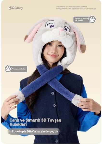 Disney Orijinal Judy Kulakları Hareket Ediyor Karikatür Kulak Koruyucu Şapka (Yurt Dışından) modelleri