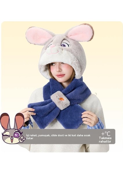 Disney Zootopia Judy Karikatür Peluş Eşarp Şapka 2 Bir 1 (Yurt Dışından) fiyatları