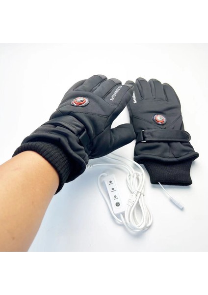 USB Isıtmalı Kayak Eldivenleri Kış Açık Termal Eldivenler (Yurt Dışından)