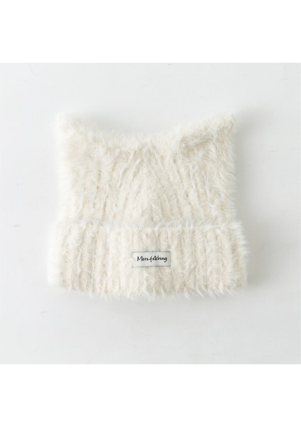 Kış Kadınlar Sevimli Kedi Kulakları Peluş Şapka (Yurt Dışından)