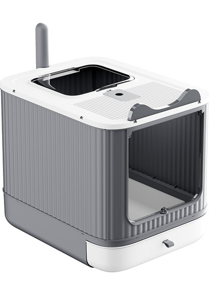 Uv Işıklı Kapalı Kedi Kumu Kabı