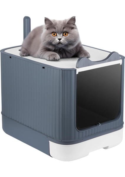 Uv Işıklı Kapalı Kedi Kumu Kabı